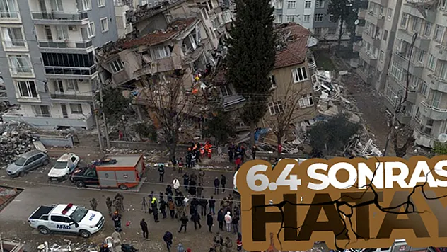 Hatay'da enkaz alanı günün ilk ışıklarıyla havadan görüntülendi