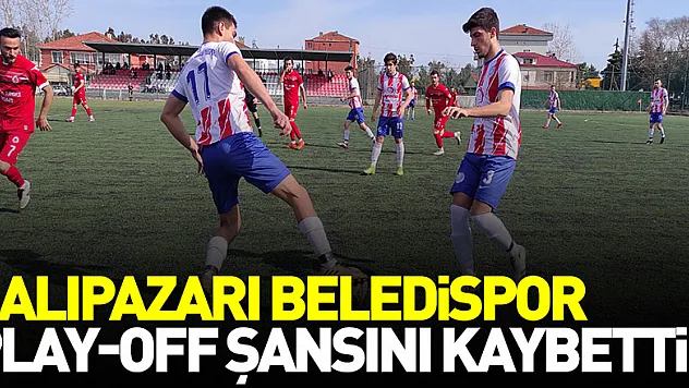 Salıpazarı Beledispor Play-Off Şansını Kaybetti