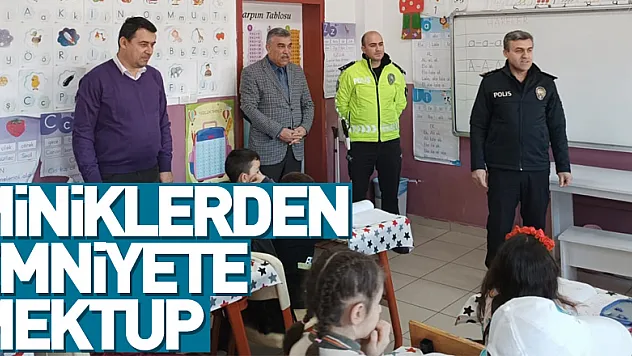 Miniklerden Çarşamba Emniyet Müdürlüğüne mektup