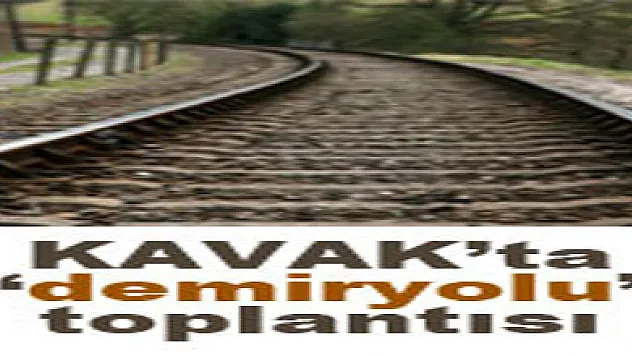 Kavak'ta 'demiryolu' toplantısı