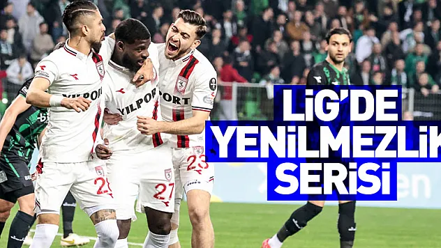 Samsunspor, ligde yenilmezlik serisini 15 maça çıkardı