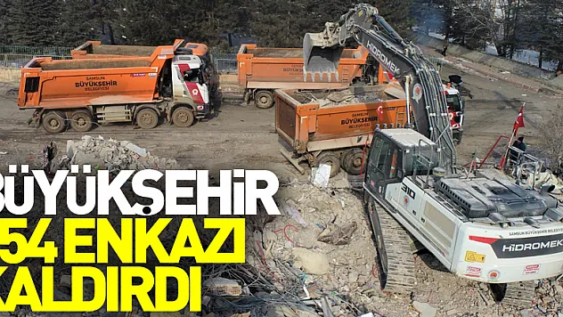 Büyükşehir 454 enkazı kaldırdı