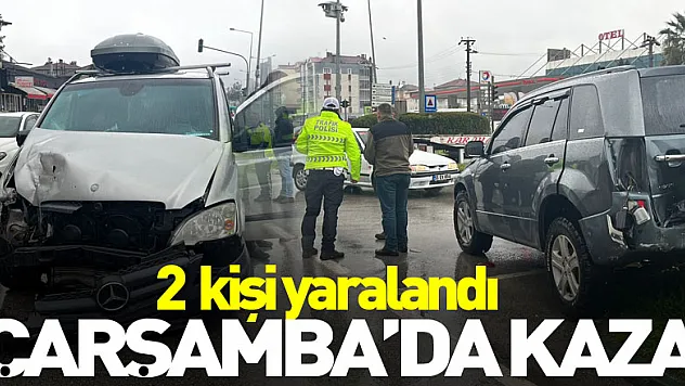 Çarşamba'da kaza: 2 yaralı