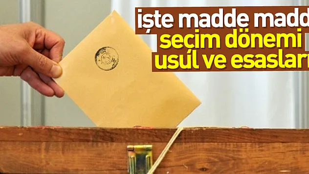 YSK'nın seçim ittifakına ilişkin belirlediği usül ve esaslar Resmi Gazete'de