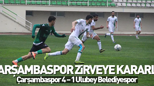 Çarşambaspor Zirveye kararlı