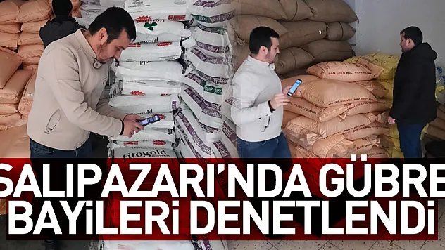 Salıpazarı'nda Gübre Bayileri Denetlendi