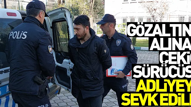 Motosikletli narkotik polisinin şehit olmasıyla ilgili gözaltına alınan çekici sürücüsü adliyeye sevk edildi