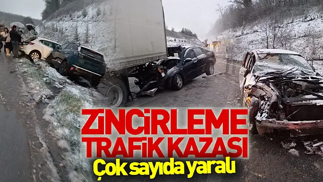 Samsun'da zincirleme trafik kazası: Çok sayıda yaralı