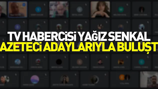 TV Habercisi Yağız Şenkal Gazeteci Adaylarıyla Buluştu