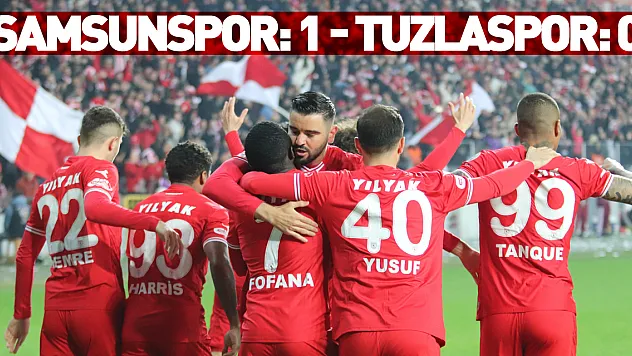 Spor Toto 1. Lig: Samsunspor: 1 - Tuzlaspor: 0