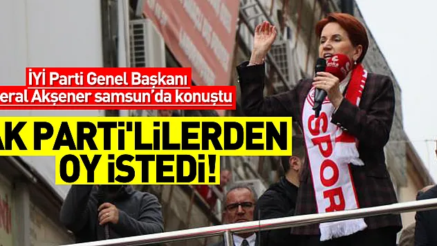 Akşener, AK Parti'lilerden oy istedi