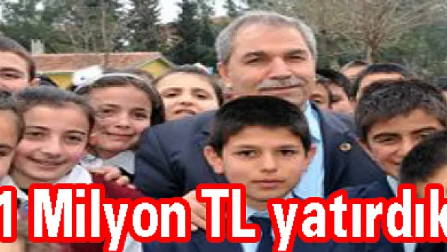 Eğitime 1 milyon TL ayırdık