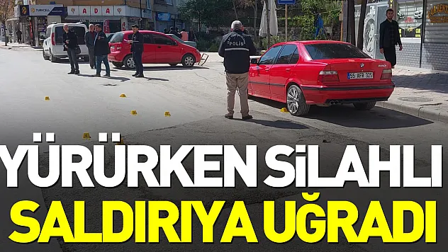 Samsun'da yürürken silahlı saldırıya uğrayan kişi yaralandı