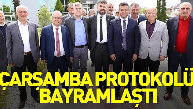 Çarşamba protokolü bayramlaştı