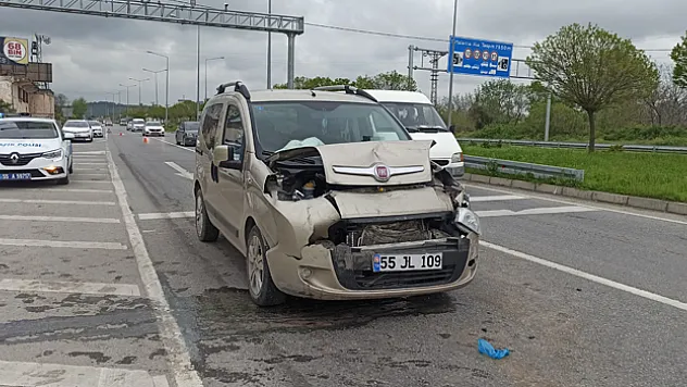 Bafra'da trafik kazası: 2 yaralı