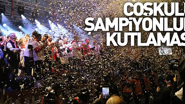 Samsunspor'dan coşkulu şampiyonluk kutlaması