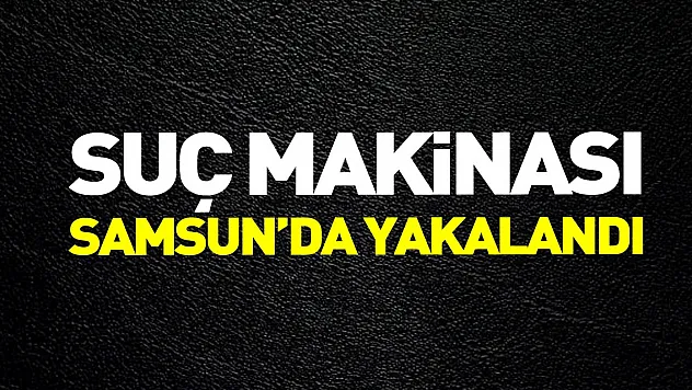 Suç makinası Samsun'da yakalandı