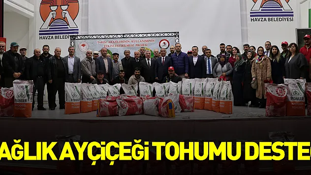 Üreticiye yağlık ayçiçeği tohumu desteği