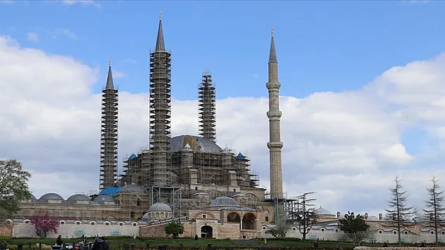 Restorasyonun sürdüğü Selimiye'de, ibadet alanının bu yıl kullanıma açılması hedefleniyor