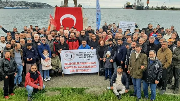 Samsun'da olta balıkçılarından 'kıyılarda hukuksuzluk' tepkisi