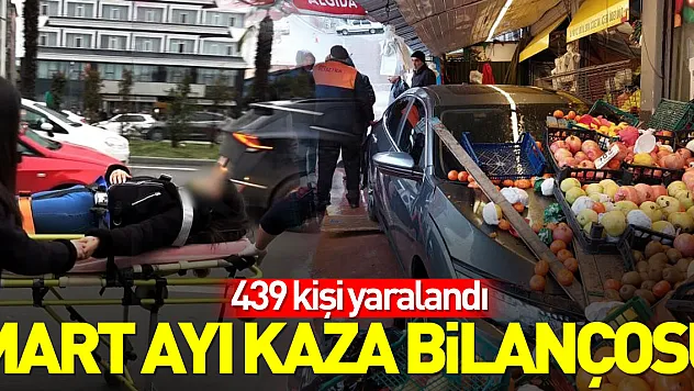 Samsun'un mart ayı kaza bilançosu: 439 yaralı