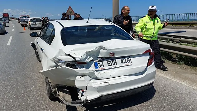Samsun'da zincirleme trafik kazası: 1 yaralı