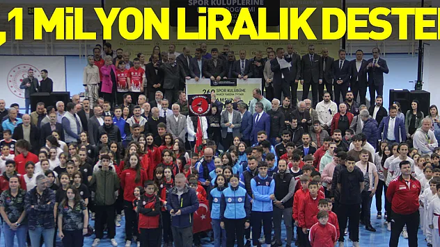 Samsun'da 269 amatör spor kulübüne 7,1 milyon liralık destek