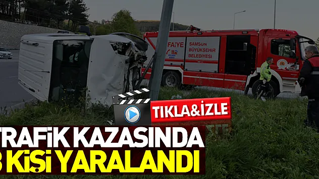 Trafik kazasında 3 kişi yaralandı