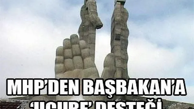 MHP'den Başbakan'a ucube desteği