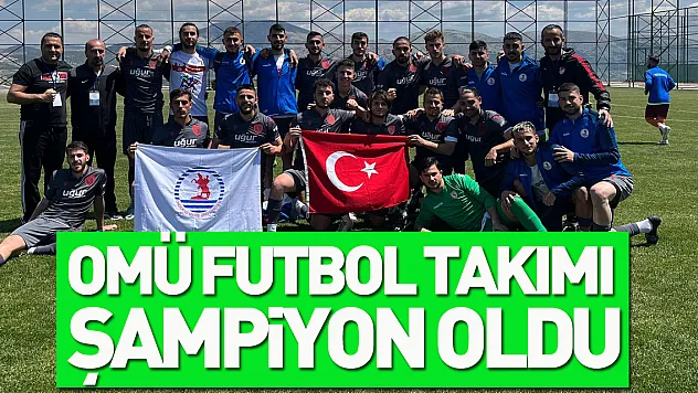 OMÜ Futbol Takımı şampiyon oldu