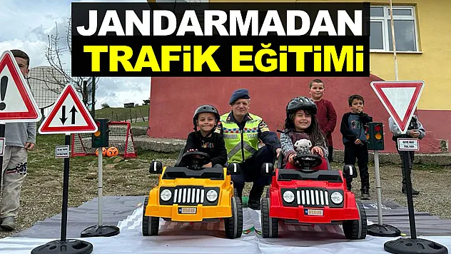 Samsun'da jandarma kırsalda yaşayan öğrencilere trafik eğitimi verdi
