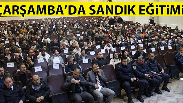 ÇARŞAMBA'DA SANDIK EĞİTİMİ