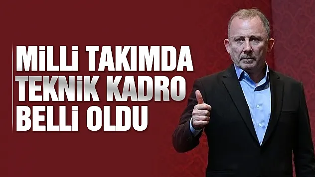 A Milli Takım'da Sergen Yalçın'ın teknik ekibi açıklandı