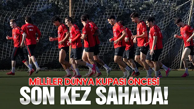 A Milli Takım Dünya Kupası öncesi son sınavına çıkıyor