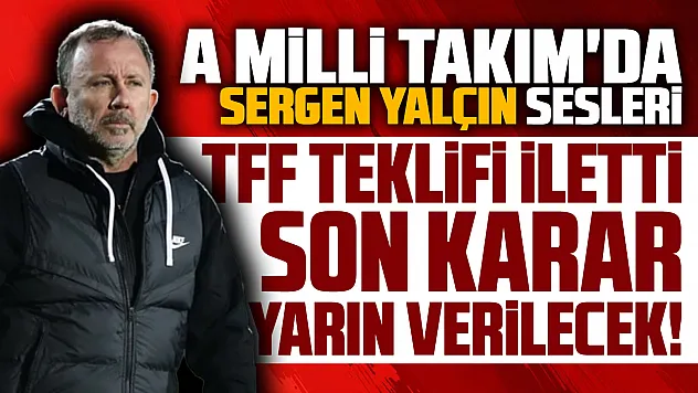 A Milli Takım Teknik Direktörü Sergen Yalçın oldu iddiası