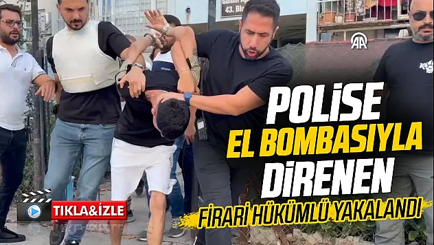 Adana'da polise el bombası ve tabancayla direnen firari hükümlü operasyonla yakalandı