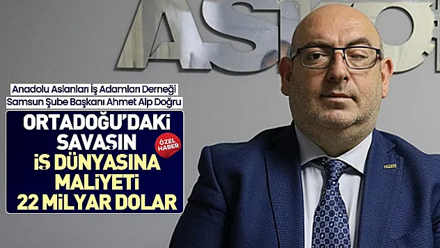 Ahmet Alp Doğru, 'Ortadoğu'daki savaş iş dünyasını vurdu'