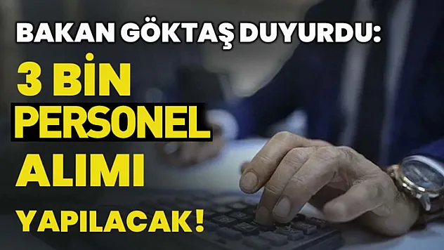 Aile ve Sosyal Hizmetler Bakanlığı'na 3 Bin Personel Alımı