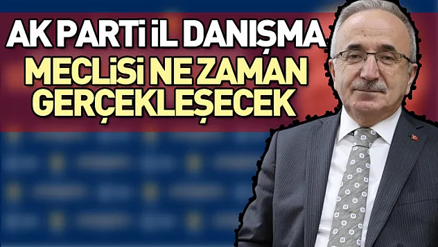 AK Parti İl Danışma Meclisi ne zaman gerçekleşecek