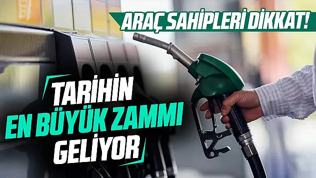 Akaryakıtta bu gece tarihin en büyük zammı geliyor