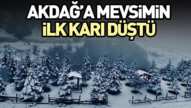 Akdağ merkezinin ilk karı düştü