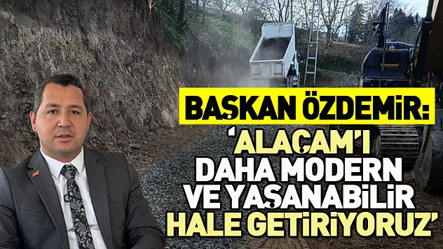 Alaçam Belediyesi'nden Altyapı ve Yol Çalışmaları