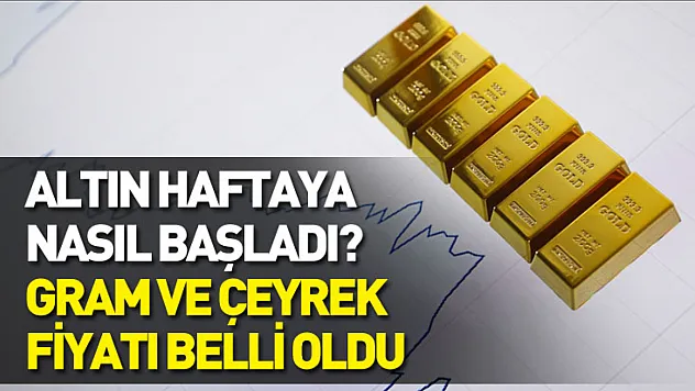 Altın haftaya nasıl başladı? Gram ve çeyrek fiyatı belli oldu