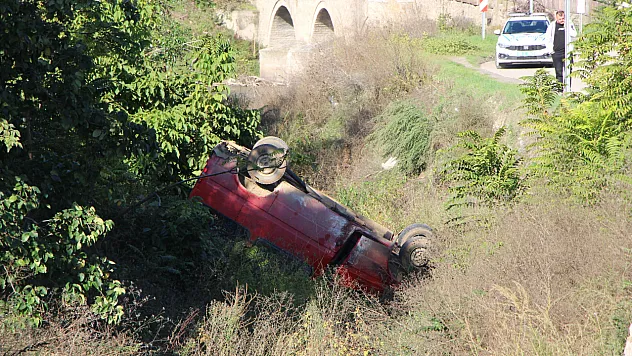 Amasya'da dereye uçan minibüste 9 kişi yaralandı