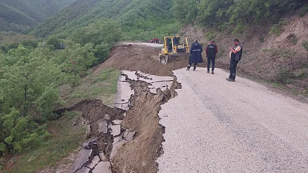 Amasya'da Yağışlar Sonrası Heyelan
