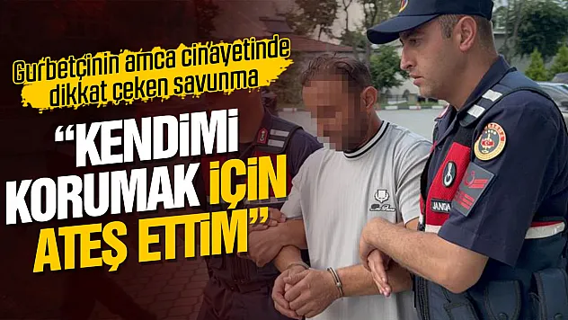 Amcasını öldüren gurbetçinin savunması: 'Kendimi korumak için ateş ettim'