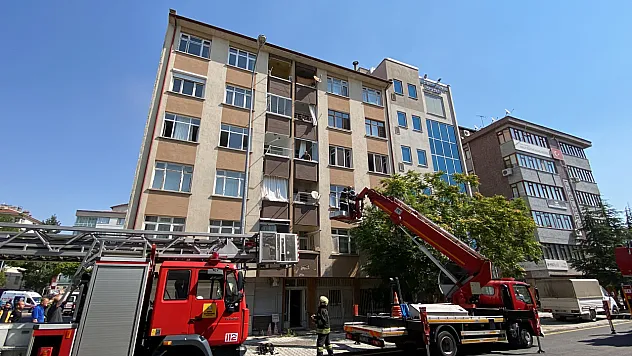 Apartmanda yangın paniği