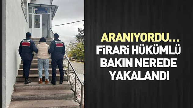 Aranıyordu… Firari Hükümlü Bakın Nerede Yakalandı