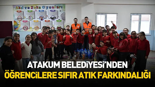 Atakum Belediyesi'nden öğrencilere sıfır atık farkındalığı