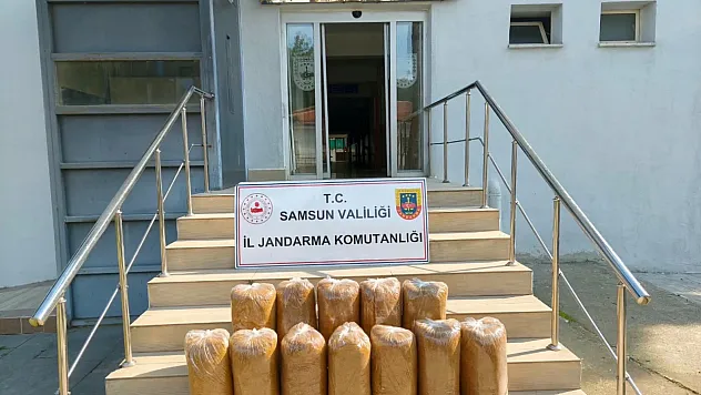 Atakum'da 60 kilo kaçak tütün ele geçirildi